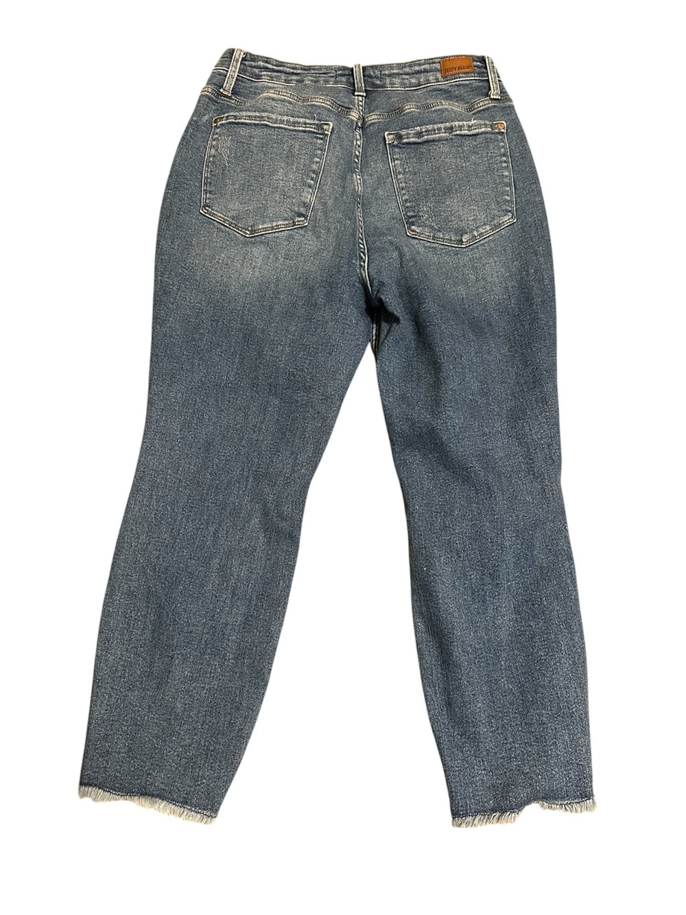 Judy Blue Washed Blue Distressed Boyfriend Jeans size 14W - Picture 2 of 9